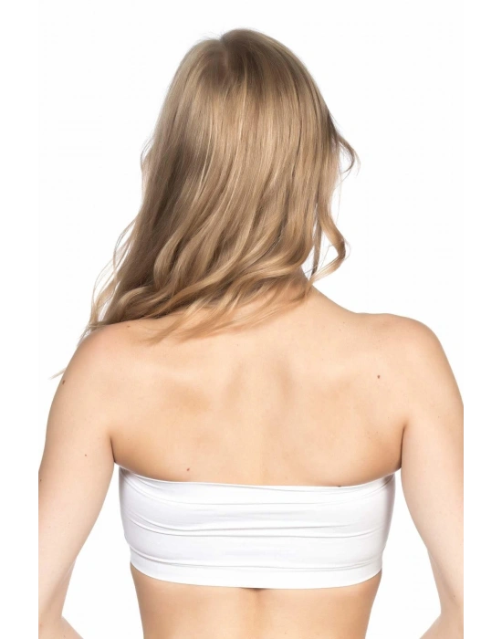 BEYAZ MI Emay 4022 Pedli Straplez Korse