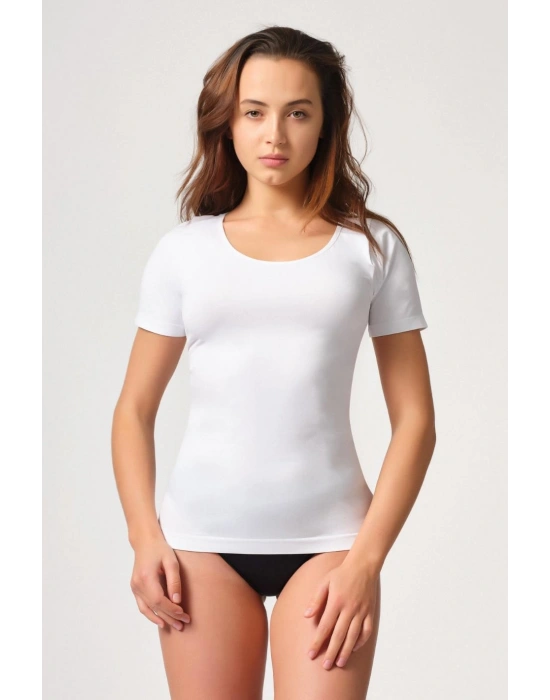 BEYAZ MI Emay 5004 Soft Yarım Kollu Atlet