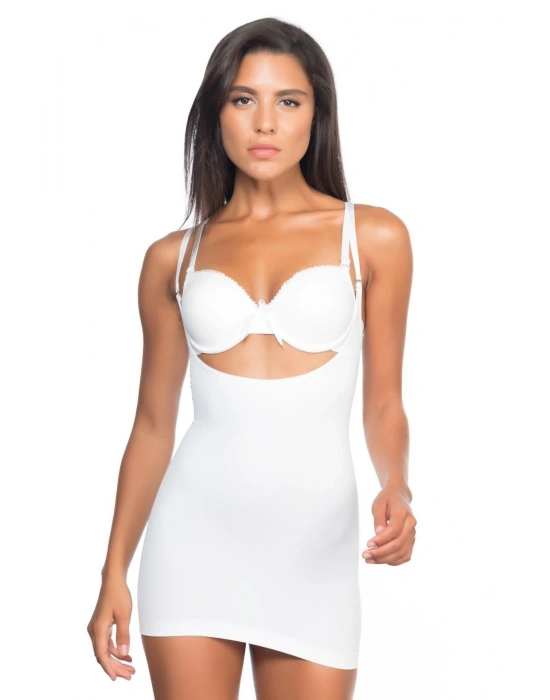 BEYAZ MI Emay 5043 Göğsü Açık Masajlı Korse