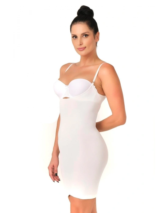 BEYAZ MI Emay 5060 Göğsü Açık Elbise Korse