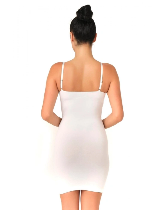 BEYAZ MI Emay 5060 Göğsü Açık Elbise Korse