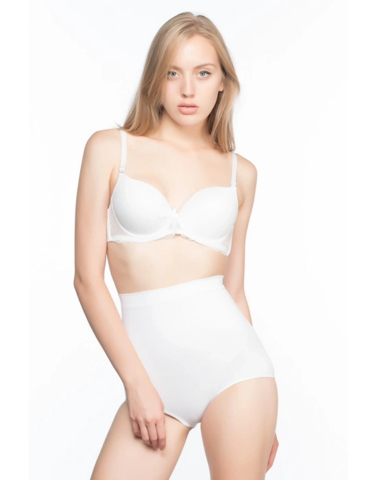BEYAZ MI Emay 7024 Yüksek Bel Slip Korse