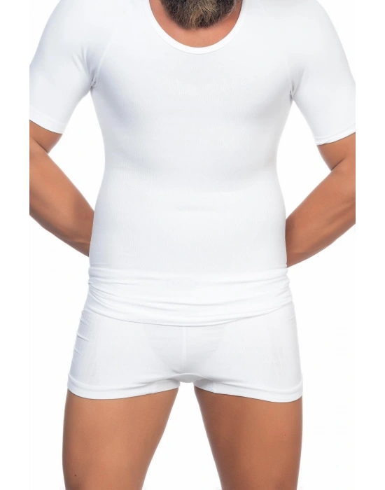 BEYAZ MI Emay E1010 Yarım Kol Erkek Korse Atlet