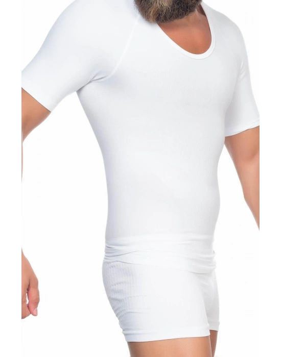 BEYAZ MI Emay E1010 Yarım Kol Erkek Korse Atlet