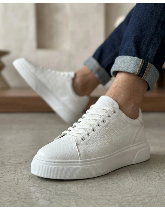 BLF-010 Erkek Sneaker Günlük Casual Spor Ayakkabı Beyaz