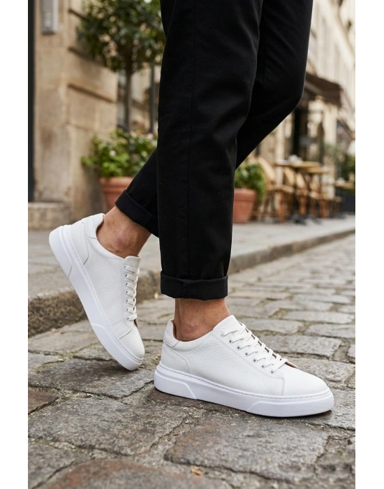 BLF-010 Erkek Sneaker Günlük Casual Spor Ayakkabı Beyaz
