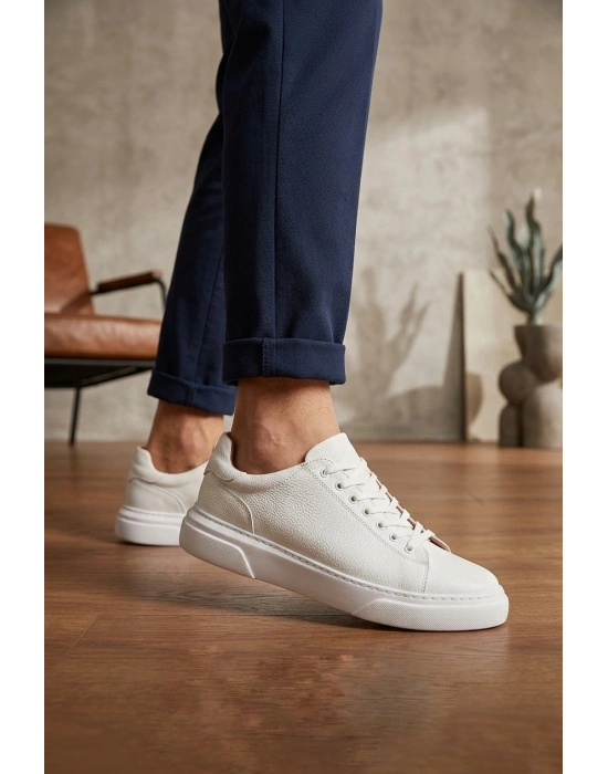 BLF-010 Erkek Sneaker Günlük Casual Spor Ayakkabı Beyaz