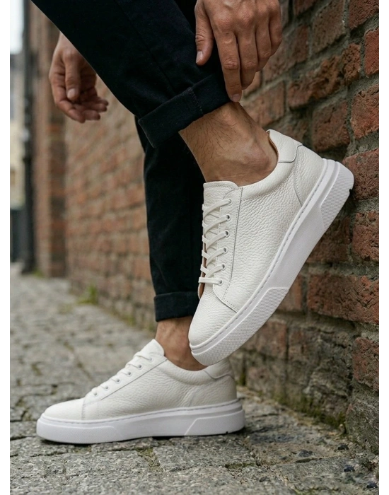 BLF-010 Erkek Sneaker Günlük Casual Spor Ayakkabı Beyaz
