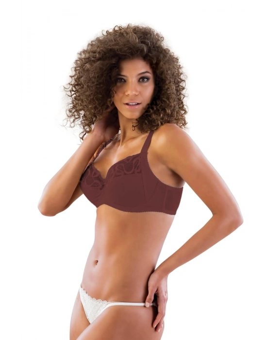 BORDO MI Emay 113 B Balenli Toparlayıcı Sütyen