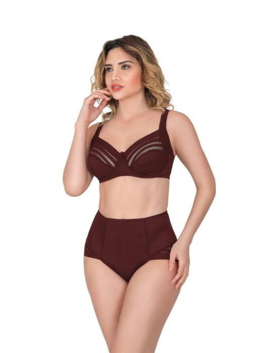 BORDO MI Emay 183 B Yan Destekli Toparlayıcı Balenli Sütyen