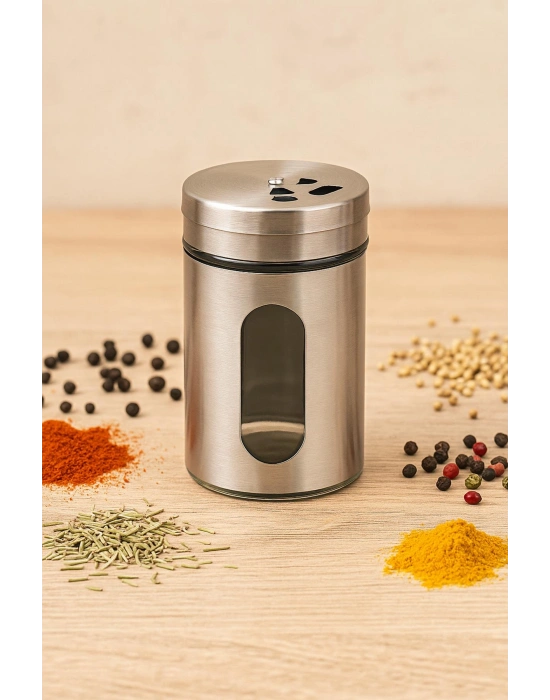 Cam Metal Kapaklı Tuzluk 100 ml