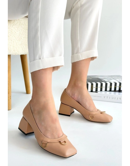 Cande Nude Cilt Kadın Topuklu Ayakkabı