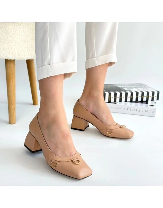 Cande Nude Cilt Kadın Topuklu Ayakkabı