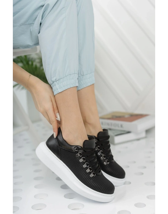 Ch021 Cbt Favo Kadın Ayakkabı Siyah Kadın Spor Ayakkabı