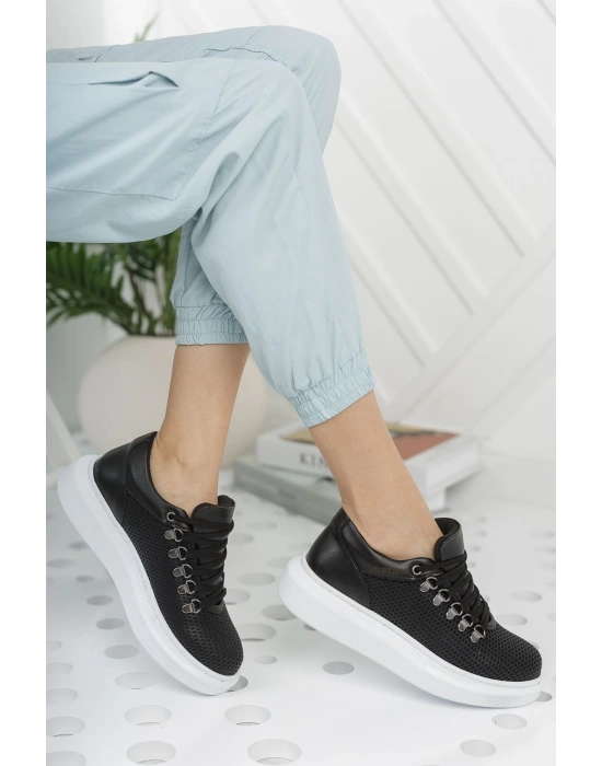 Ch021 Cbt Favo Kadın Ayakkabı Siyah Kadın Spor Ayakkabı