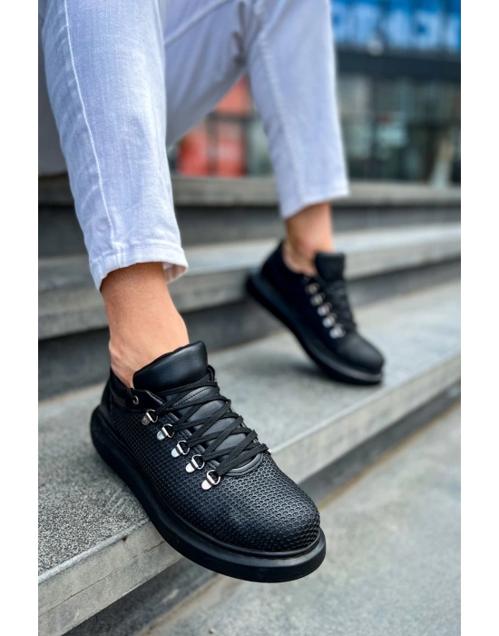 Ch021 Cst Favo Erkek Ayakkabı Siyah Erkek Günlük Ayakkabı