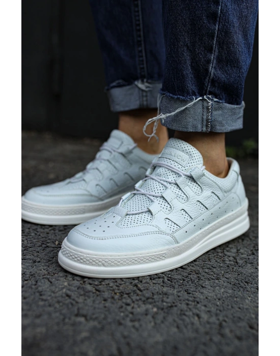 Ch040 Dbt C-rey Deri Erkek Ayakkabı Beyaz Erkek Spor Ayakkabı