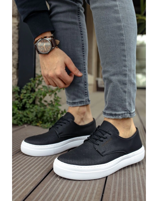 Ch061 Cbt Rex Erkek Ayakkabı Siyah Erkek Günlük Ayakkabı