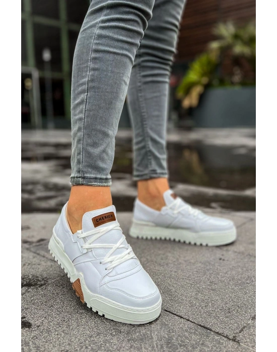 CH067 - GBT Warrem Erkek Ayakkabı BEYAZ / BEYAZ