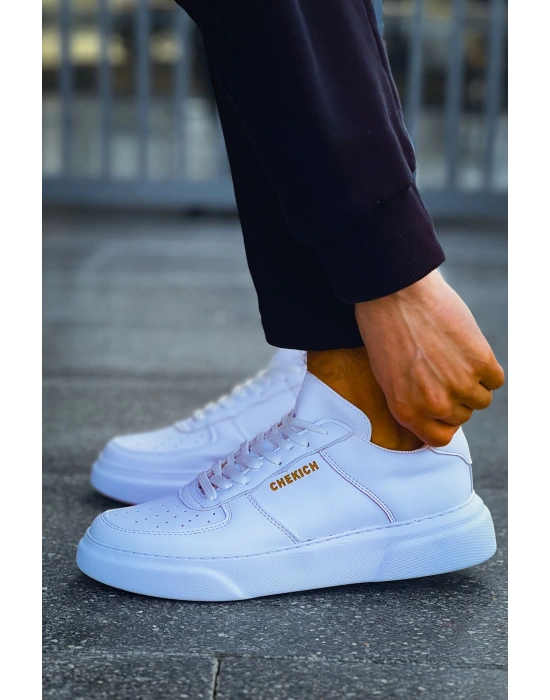 Ch087 Cbt Kenton Erkek Ayakkabı Beyaz / Beyaz Erkek Günlük Ayakkabı