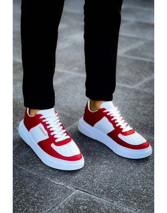 CH087 - CBT Kenton Erkek Ayakkabı KIRMIZI / BEYAZ