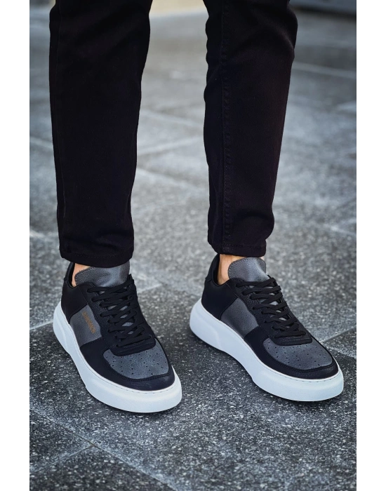 Ch087 Cbt Kenton Erkek Ayakkabı Siyah / Antrasit Erkek Günlük Ayakkabı