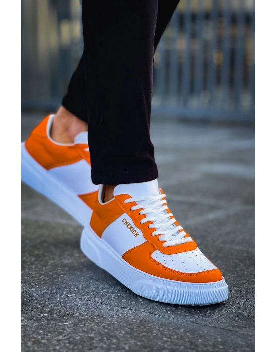 CH087 - FBT Kenton Erkek Ayakkabı Beyaz/Turuncu