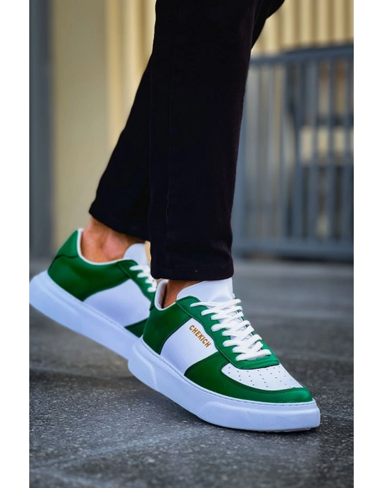 CH087 - FBT Kenton Erkek Ayakkabı BEYAZ/YESIL