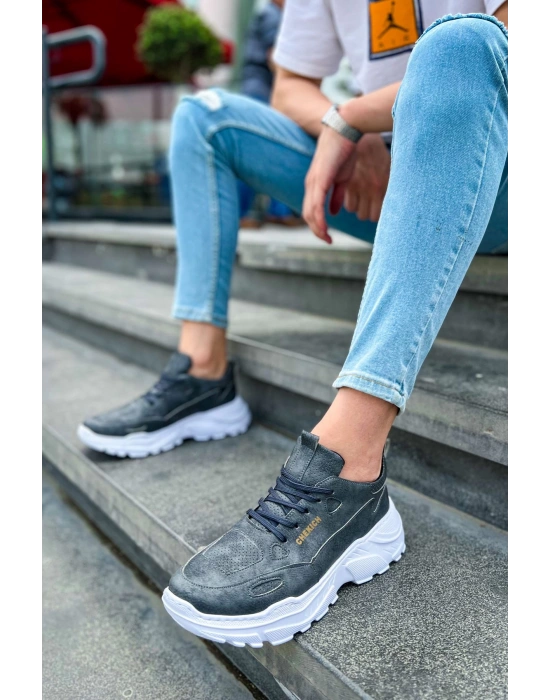 Ch089 Cbt Low Top Lace Up Erkek Ayakkabı Antrasit Erkek Günlük Ayakkabı