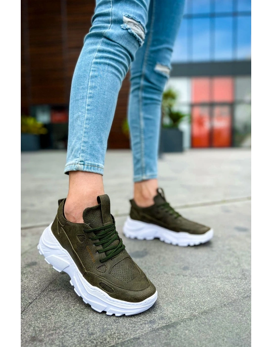 CH089 - CBT Low Top Lace Up Erkek Ayakkabı HAKI