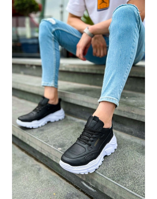 CH089 - CBT Low Top Lace Up Erkek Ayakkabı SIYAH