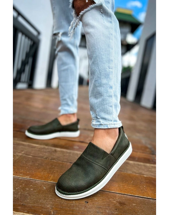 Ch091 Rbt Brecon Erkek Ayakkabı Haki Erkek Günlük Ayakkabı