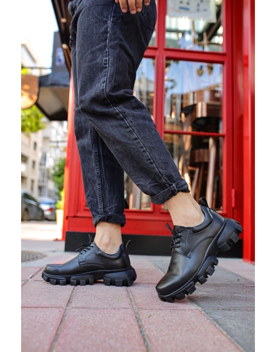 Ch093 Fst Castle Erkek Ayakkabı Siyah Erkek Günlük Ayakkabı