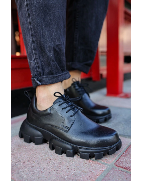 Ch093 Fst Castle Erkek Ayakkabı Siyah Erkek Günlük Ayakkabı