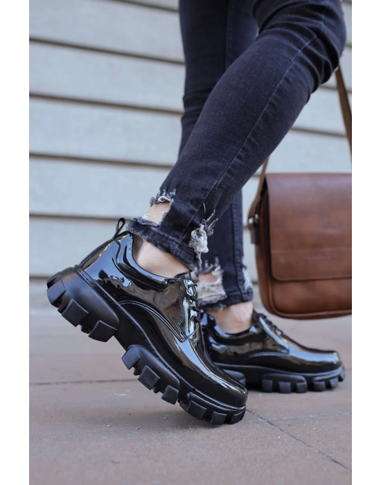 Ch093 Rst Castle Erkek Ayakkabı Siyah Erkek Günlük Ayakkabı