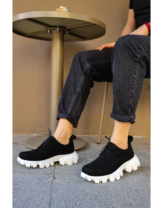 Ch093 Sbt Castle Erkek Ayakkabı Siyah Erkek Günlük Ayakkabı