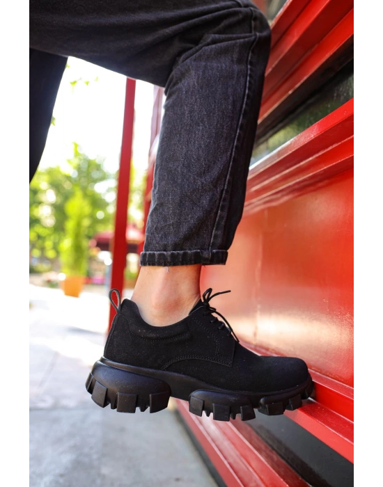 Ch093 Sst Castle Erkek Ayakkabı Siyah Erkek Günlük Ayakkabı