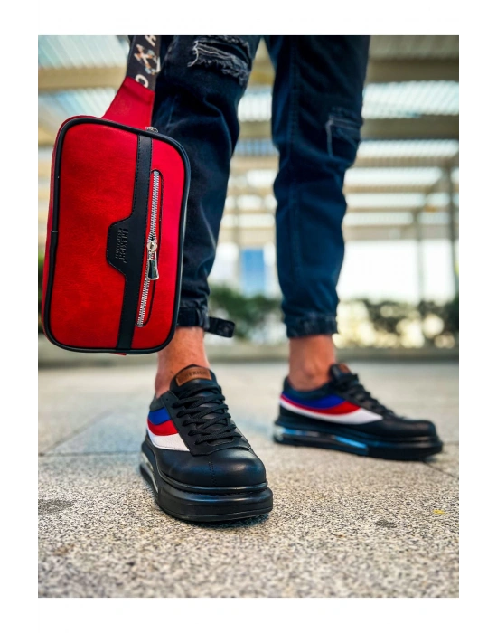 CH101 Poani Tablet Erkek Çanta SIYAH - KIRMIZI