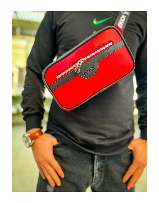 CH101 Poani Tablet Erkek Çanta SIYAH - KIRMIZI