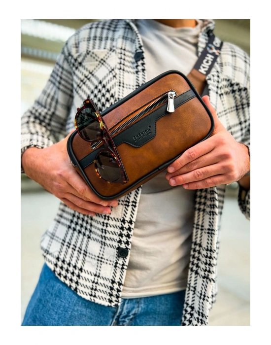 CH101 Poani Tablet Erkek Çanta SIYAH/TABA