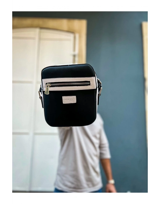 CH102 Stealht Kare Erkek Çanta SIYAH/BEYAZ