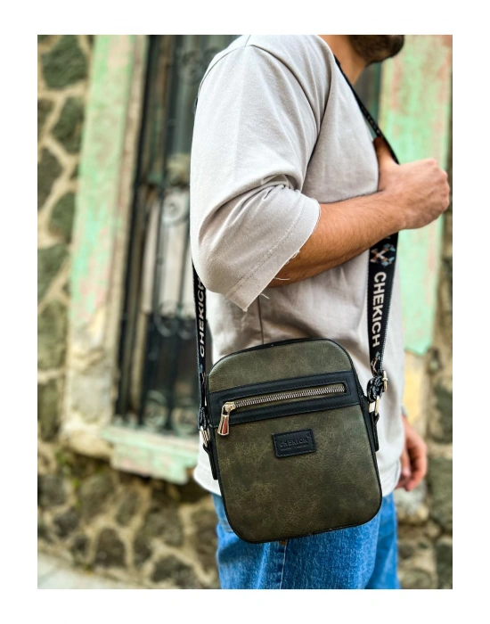 CH102 Stealht Kare Erkek Çanta SIYAH / HAKI