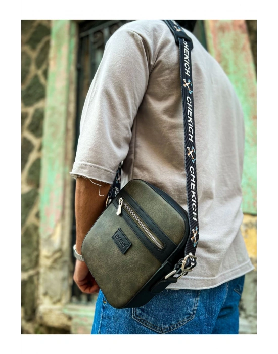 CH102 Stealht Kare Erkek Çanta SIYAH / HAKI