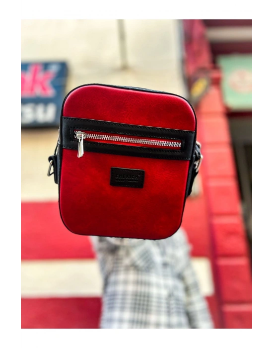 CH102 Stealht Kare Erkek Çanta SIYAH - KIRMIZI