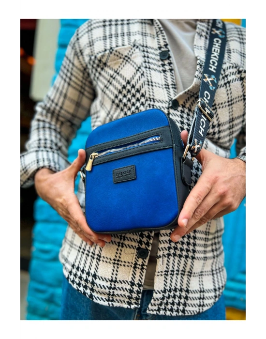 CH102 Stealht Kare Erkek Çanta SIYAH/MAVI