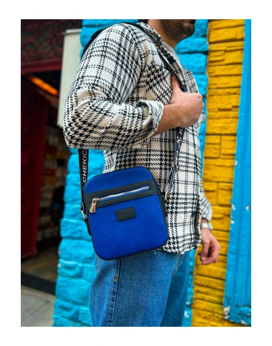 CH102 Stealht Kare Erkek Çanta SIYAH/MAVI