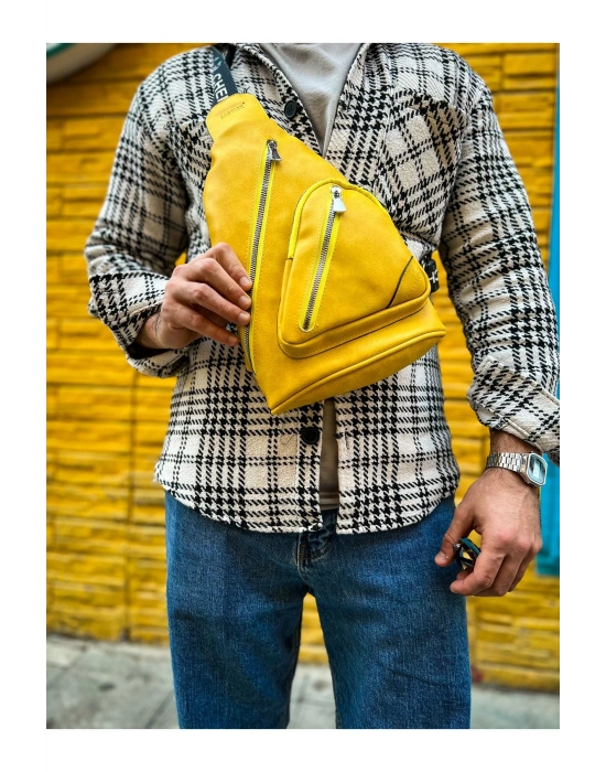 CH103 Astranite Üçgen Erkek Çanta SARI