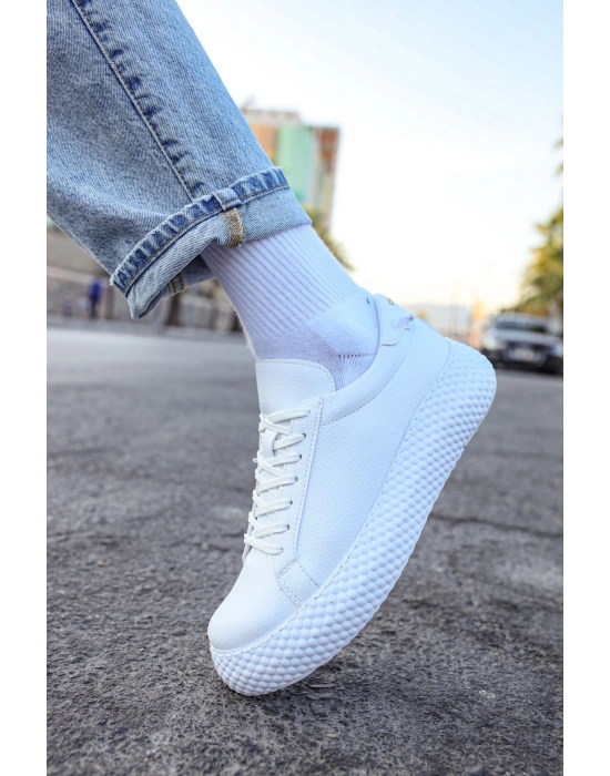 CH107 - CBT Felibord Erkek Ayakkabı BEYAZ / BEYAZ