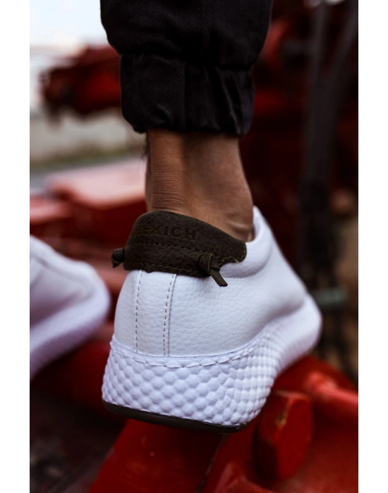 CH107 - CBT Felibord Erkek Ayakkabı BEYAZ / HAKI