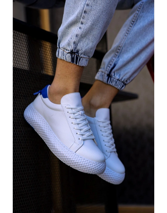 CH107 - CBT Felibord Erkek Ayakkabı BEYAZ / SAX MAVI